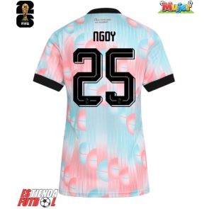 Bélgica Nathan Ngoy #25 Segunda Equipación Mujer Mundial 2026 Manga Corta
